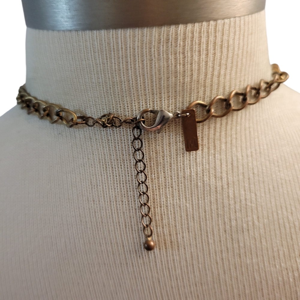 Multistrand Chain Statement Necklace - image 3